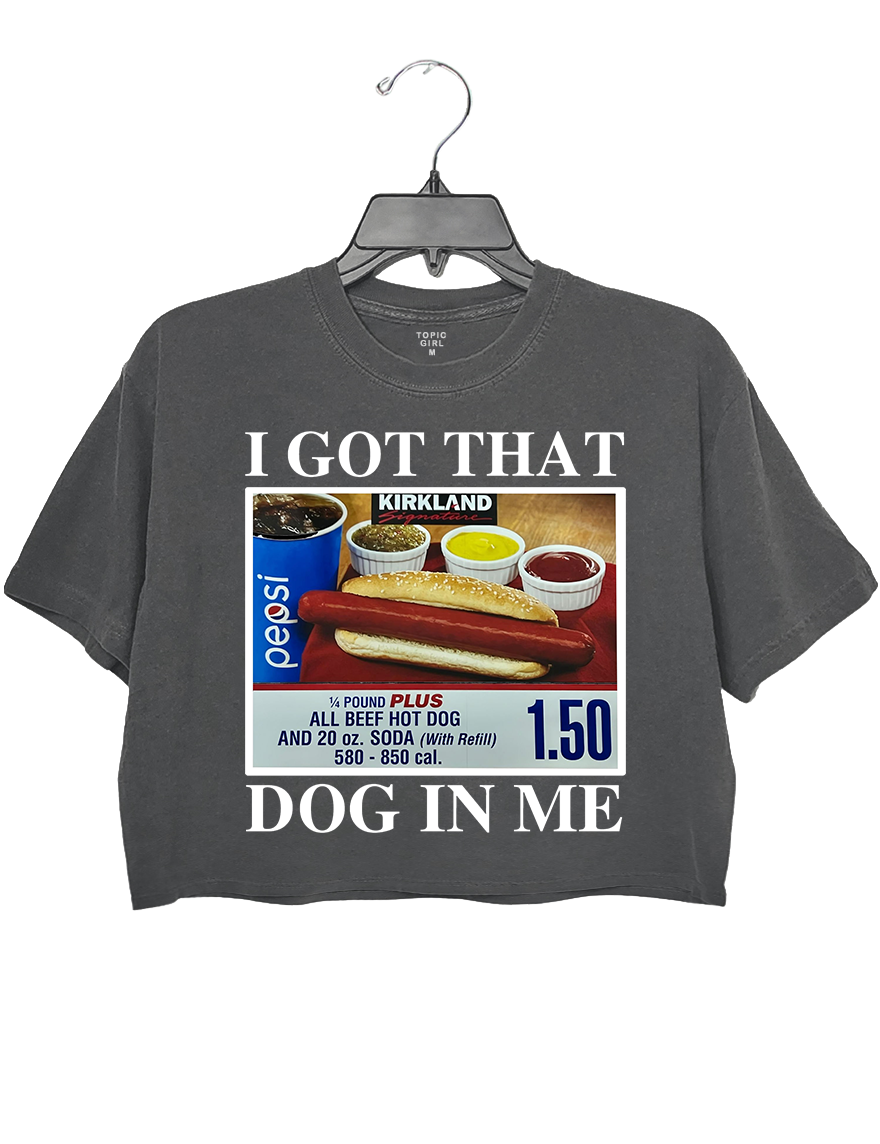 I Got That Dog In Me Crop Sweatshirt