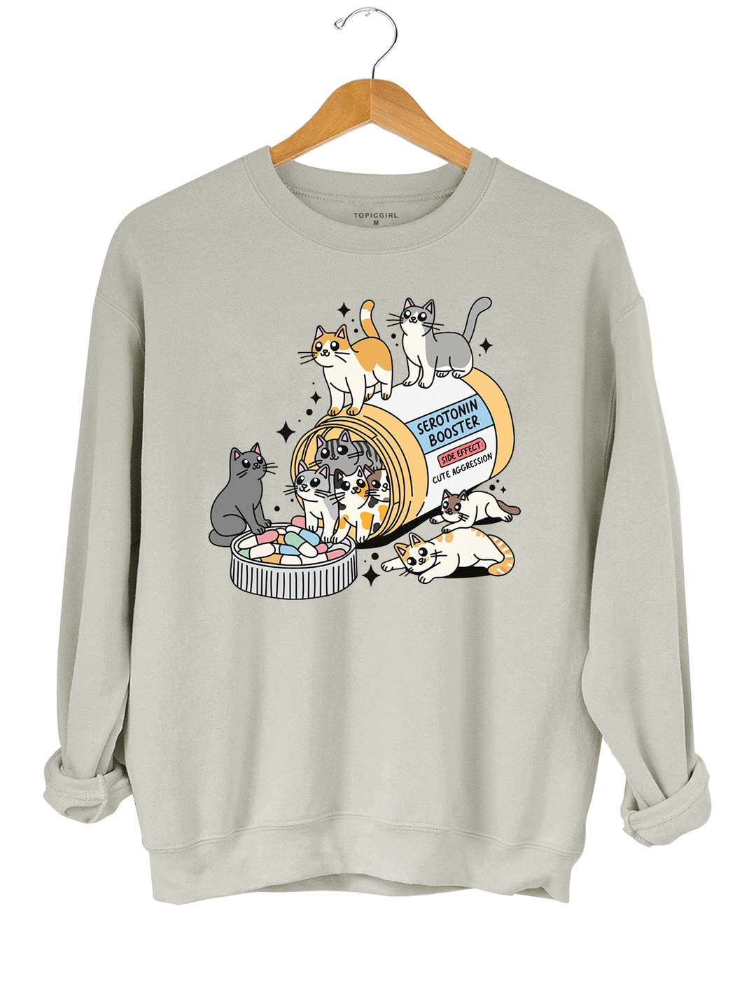 Antidepressant Cat Crop Top