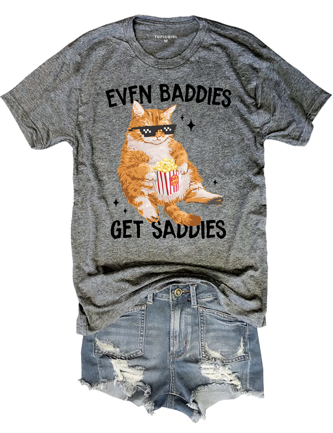 Even Baddies Get Saddies Crop Top