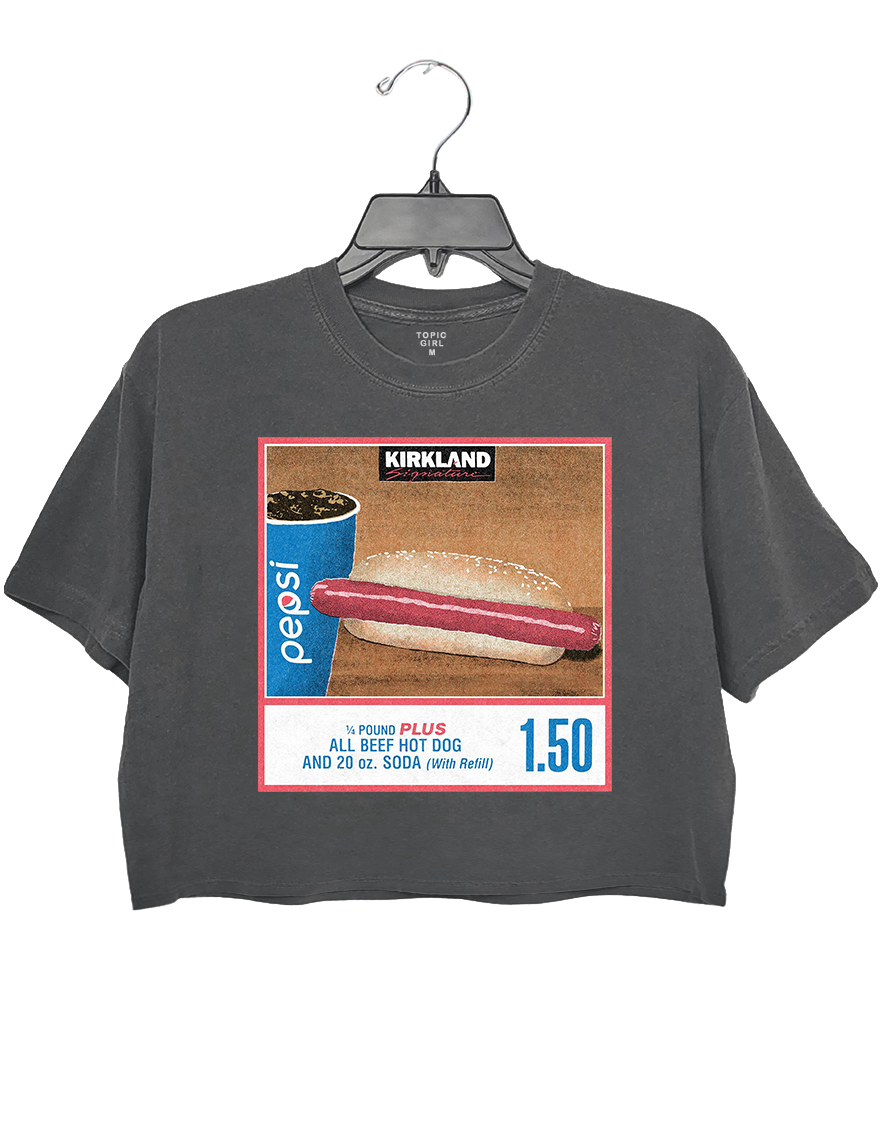 Costco Kirkland Hot Dog Crop Top