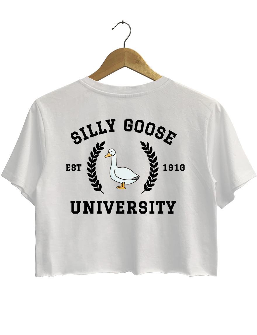 Silly Goose University Crop Top