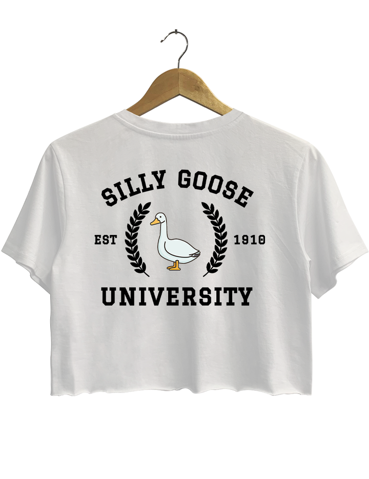 Silly Goose University Crop Top