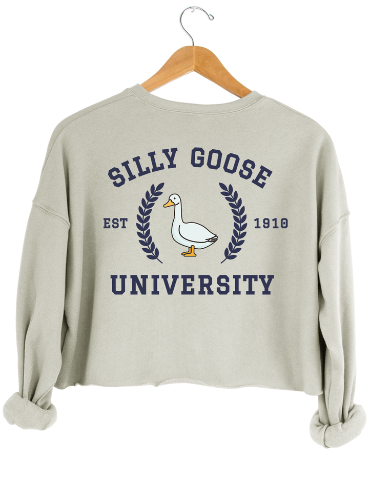 Silly Goose University Crop Top