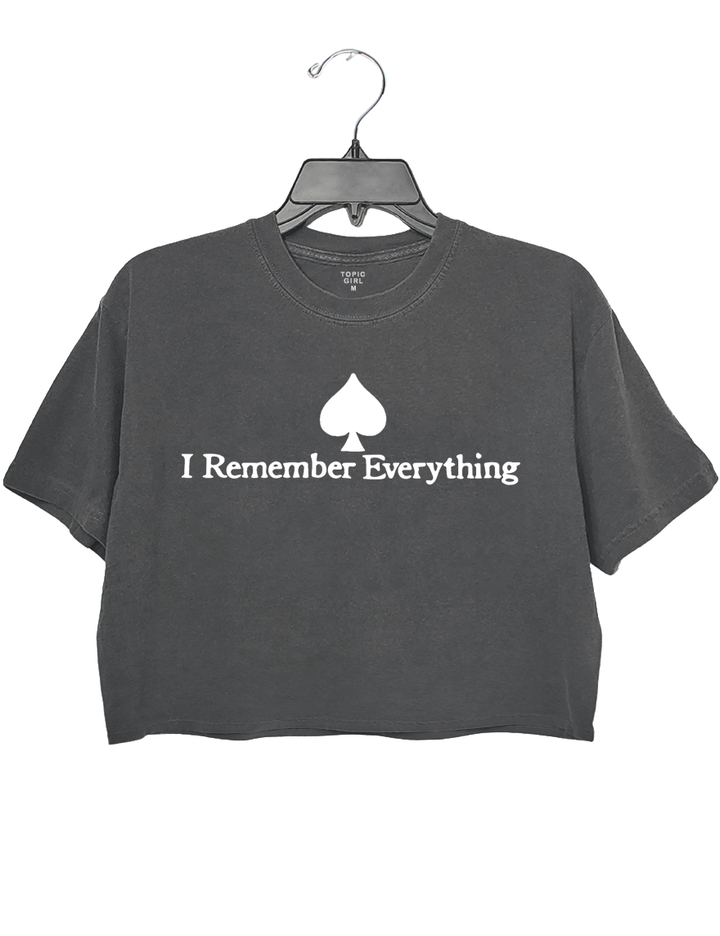 Zach Bryan I Remember Everything Crop Top