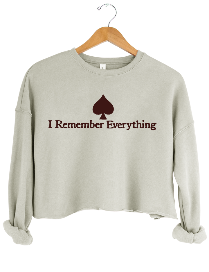 Zach Bryan I Remember Everything Crop Top