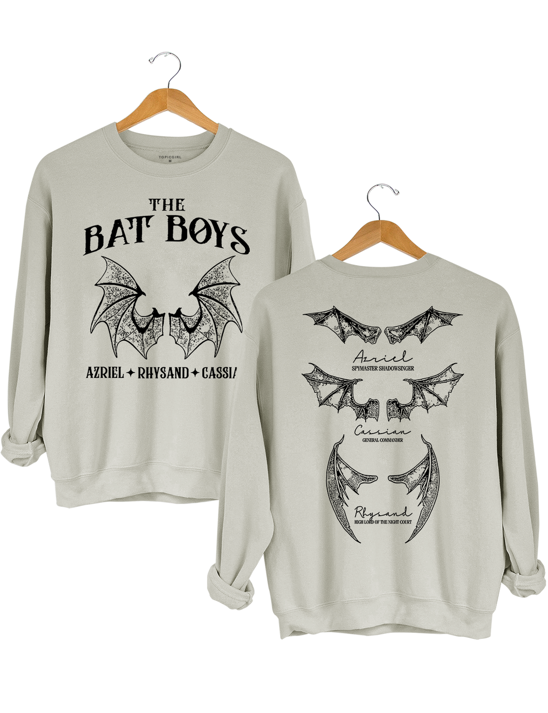 The Bat Boys A Court of Thorn and Roses Crop Sweatshirt