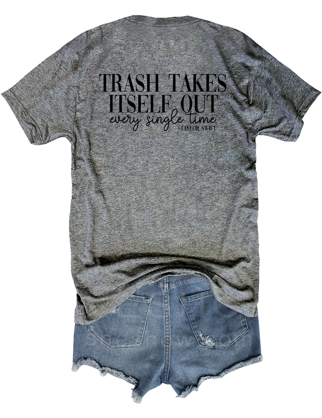 Trash Takes Itself Out Every Single Time Taylor Swift Crop Sweatshirt