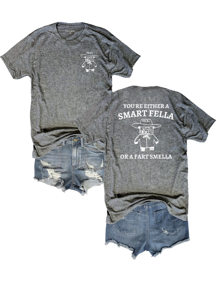 Are You A Smart Fella Or Fart Smella? Crop Top