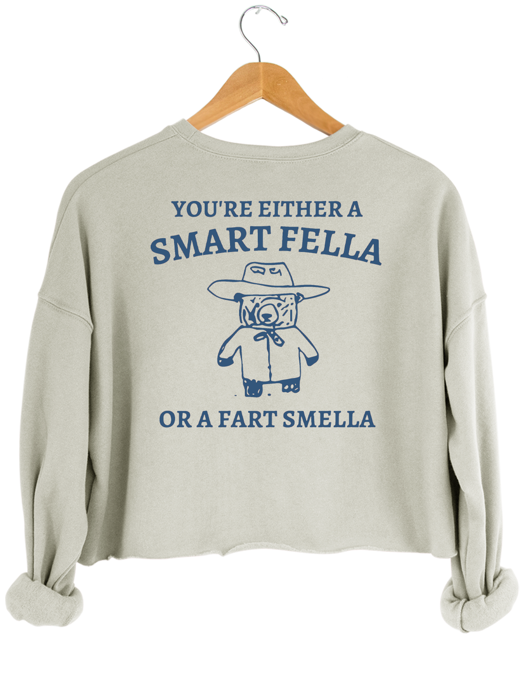 Are You A Smart Fella Or Fart Smella? Crop Top