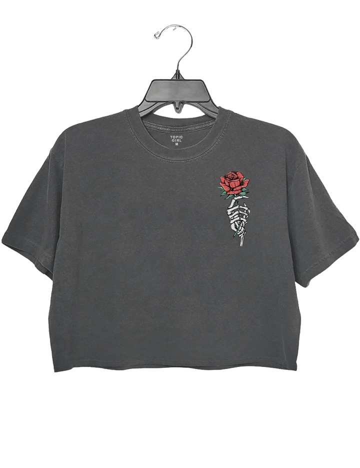 Run Little Mouse Rose Crop Top