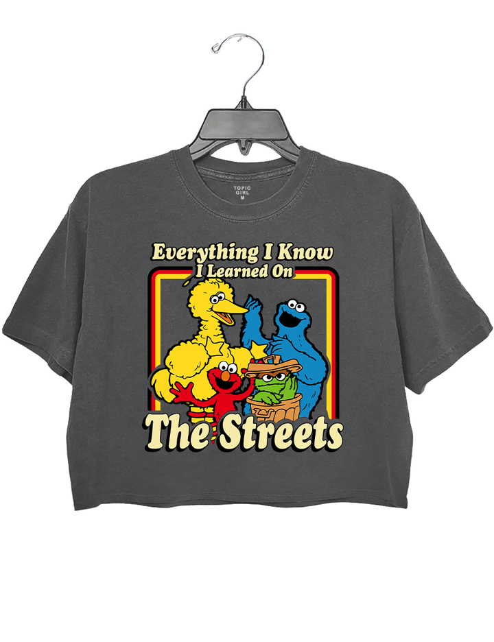 Everything I Know I Learned On The Streets Crop Top