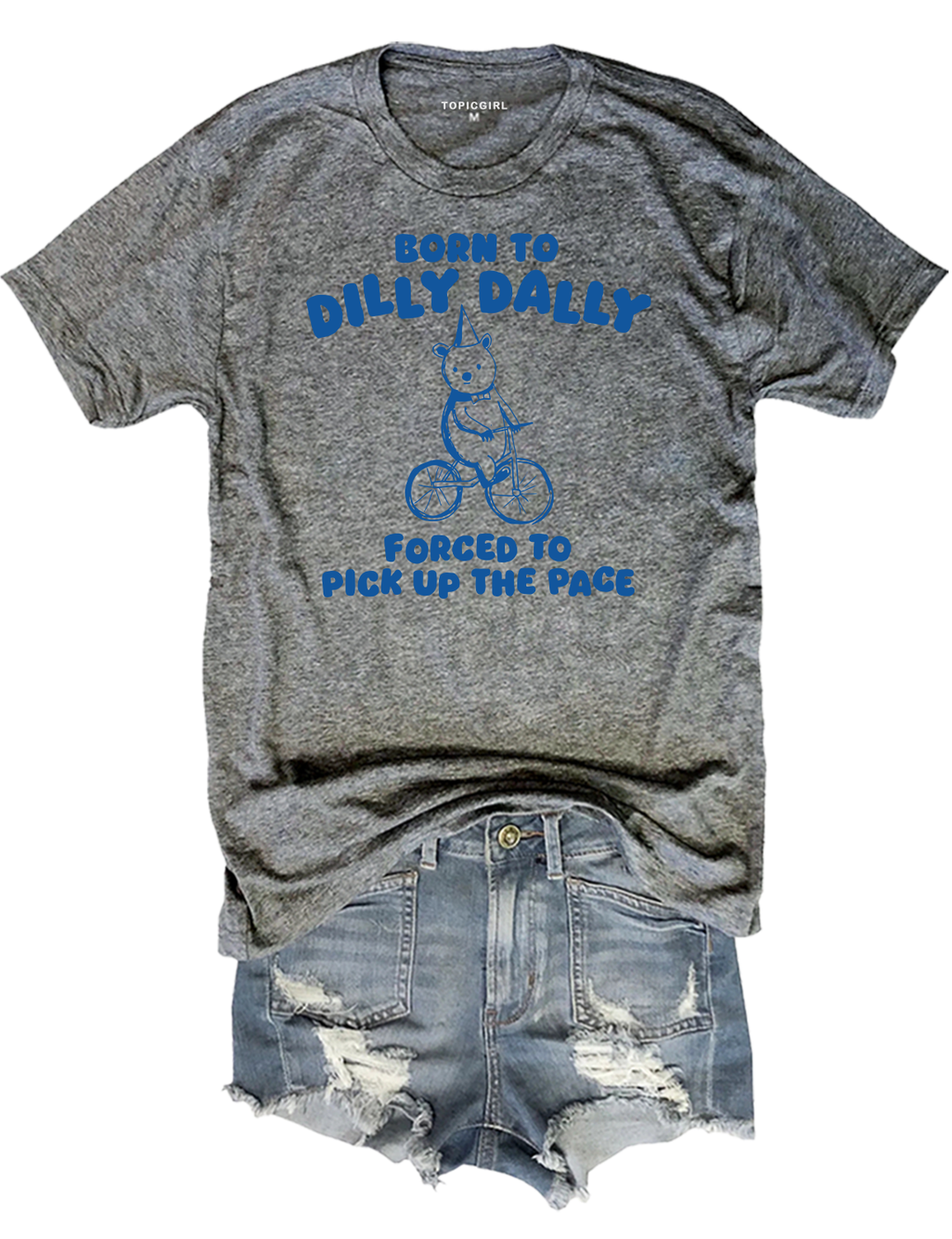 Born To Dilly Dally Forced To Pick Up To The Pace Crop Top