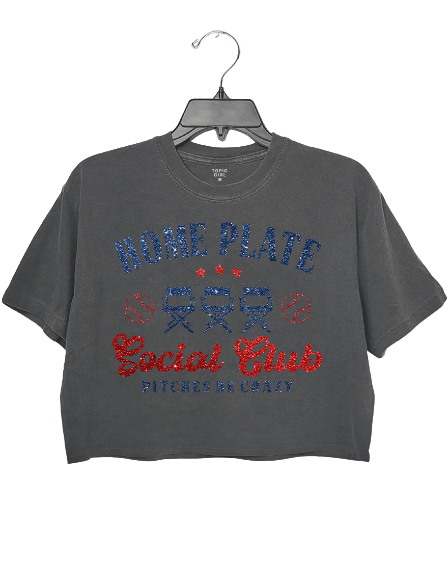 Home Plate Social Club Crop Top