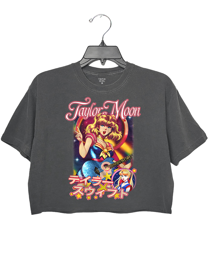 Groovy Taylor Moon Anime Cartoon Crop Top