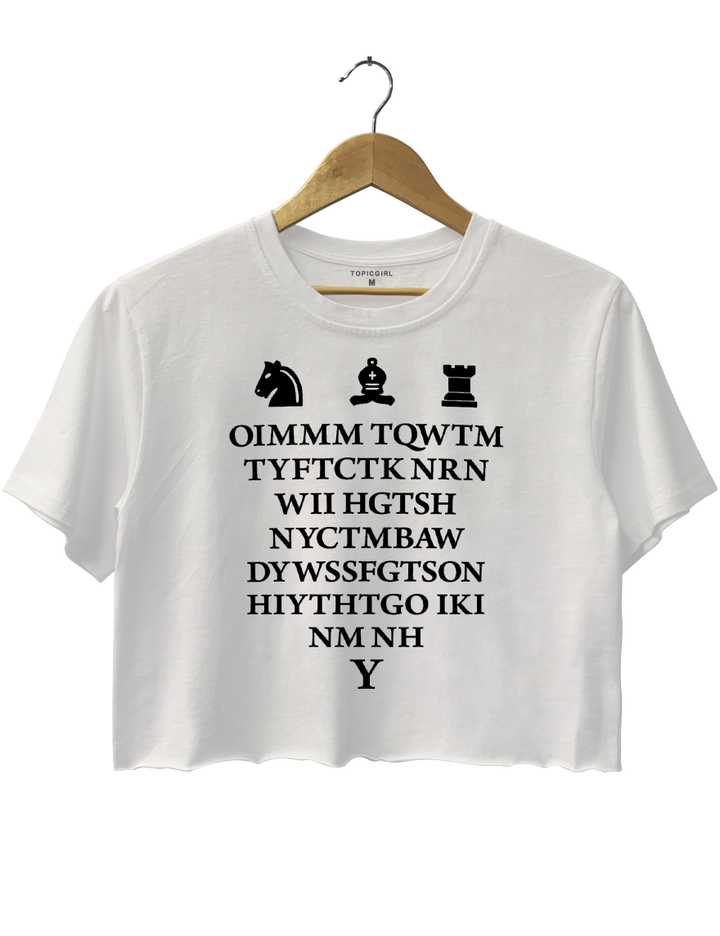 Once I Make My Move Harry Potter Chess Scene Crop Top