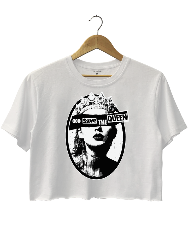 Taylor God Save The Queen Crop Top