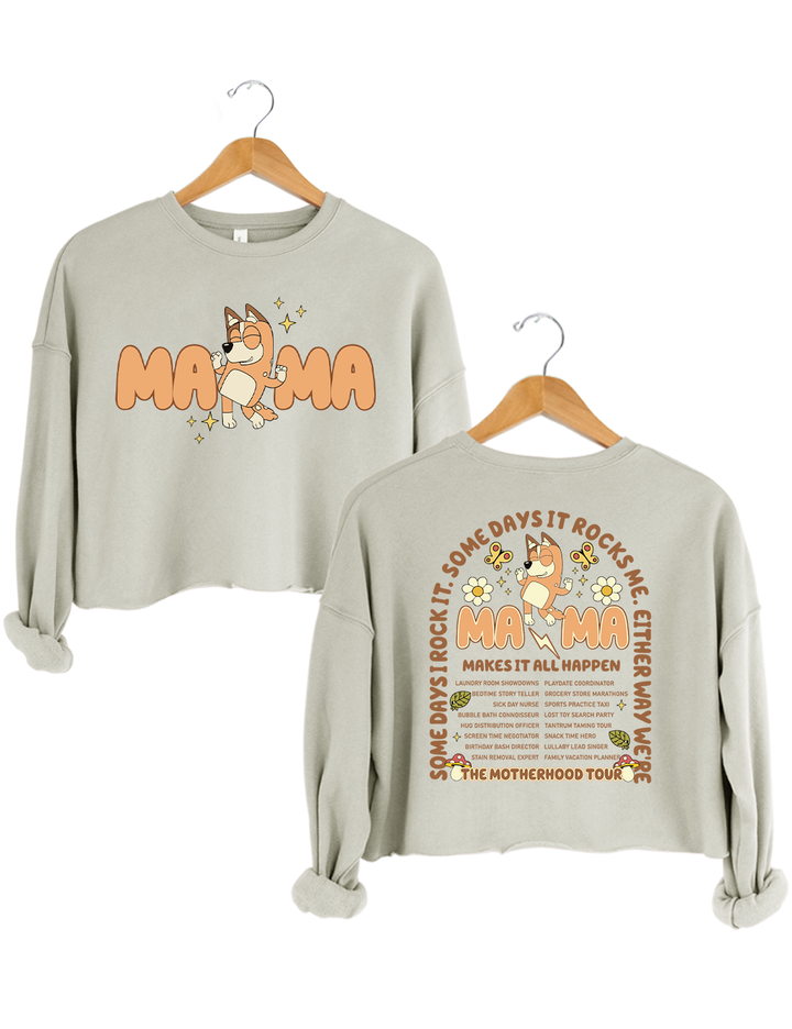 The Motherhood Tour Bluey Mama Crop Top