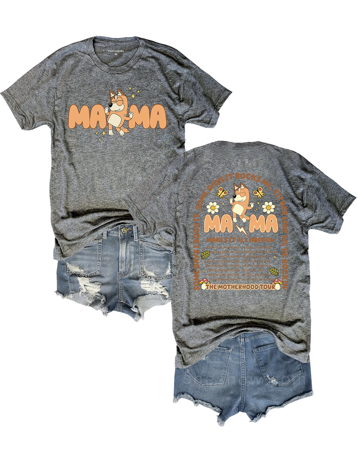 Bluey Mama The Motherhood Tour Crop Top