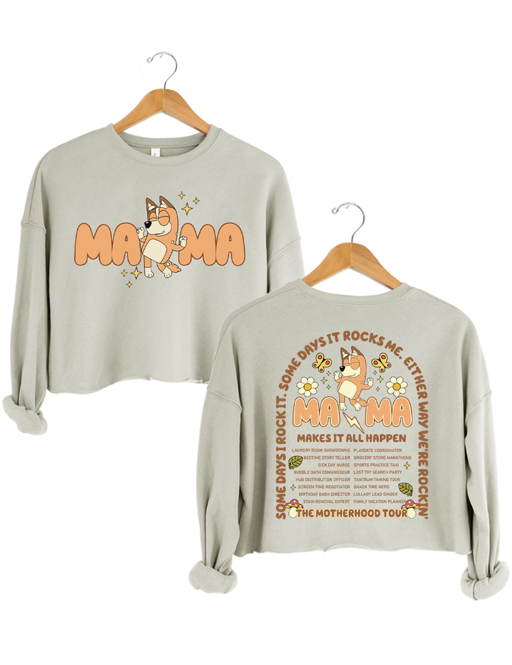 Bluey Mama The Motherhood Tour Crop Top