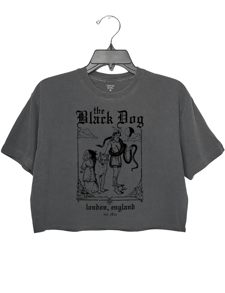 The Black Dog London England Crop Top