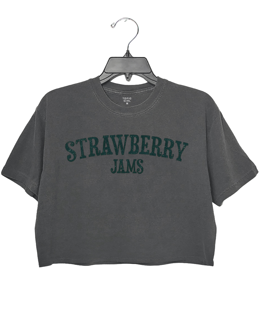 Frog Strawberry Jams But My Glock Don't Crop Top