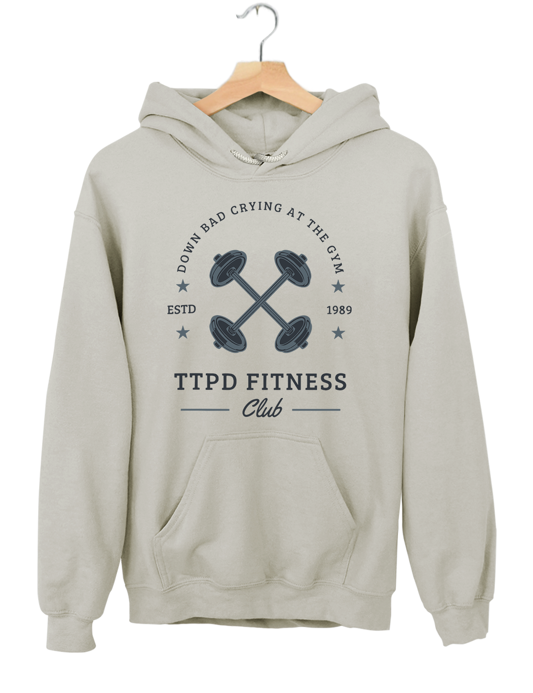 TTPD Fitness Club Down Bad Crying At The Gym Crop Top