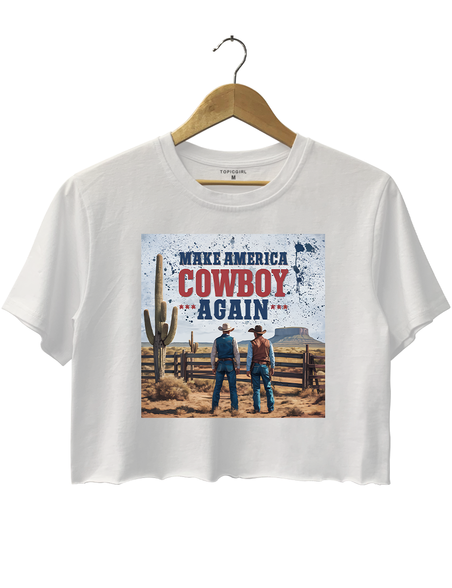 Make America Cowboy Again Crop Top