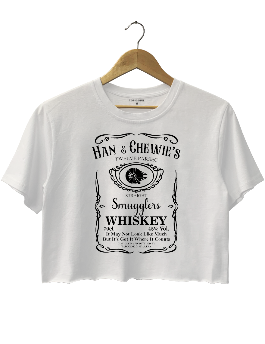 Han & Chewie's 12 Parsec Smugglers Whiskey Crop Top