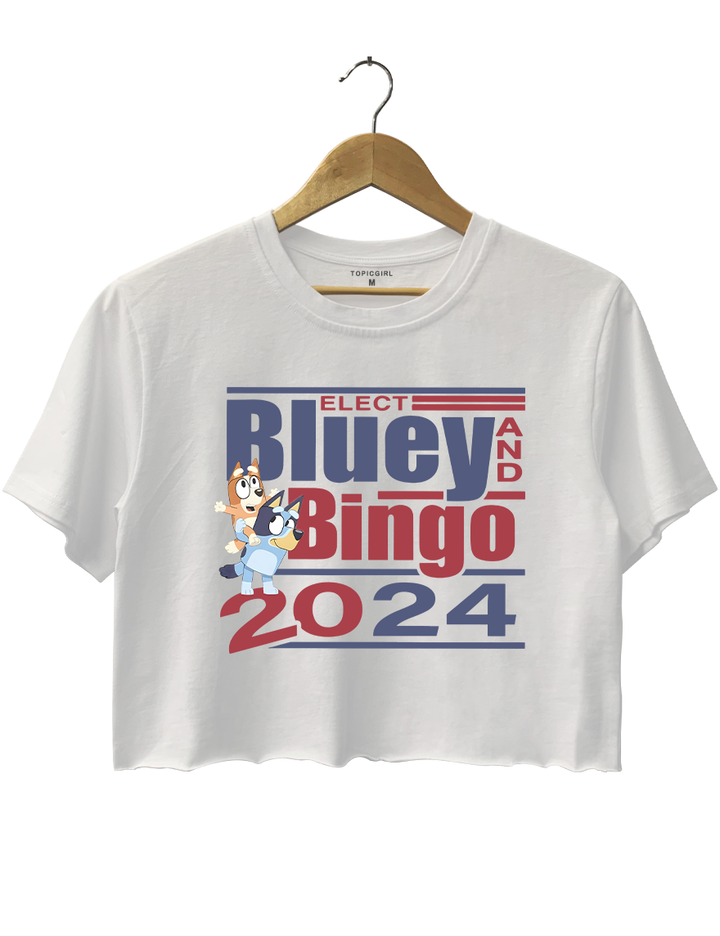 Bluey And Bingo 2024 Crop Top