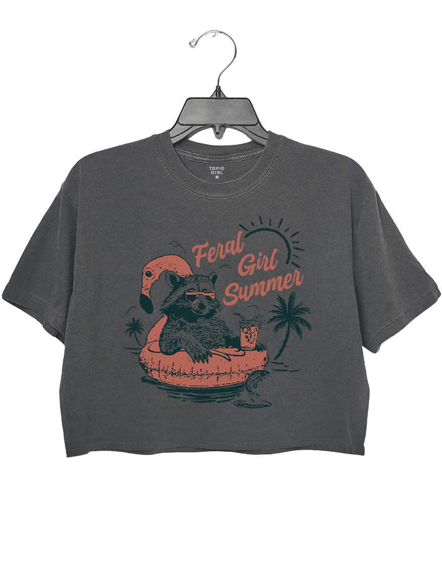 Opossum Feral Girl Summer Crop Top