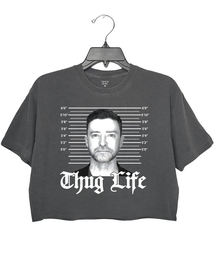 Thug Life Justin Timberlake Crop Top