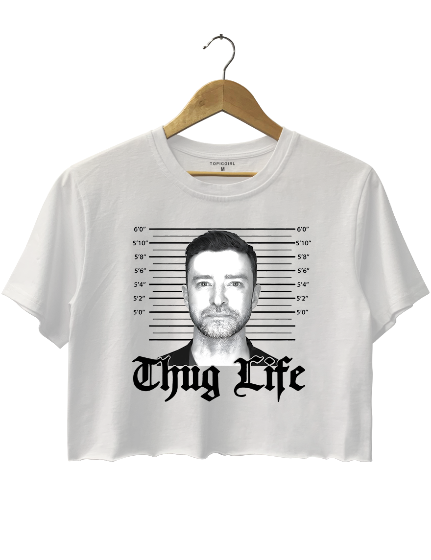 Thug Life Justin Timberlake Crop Top