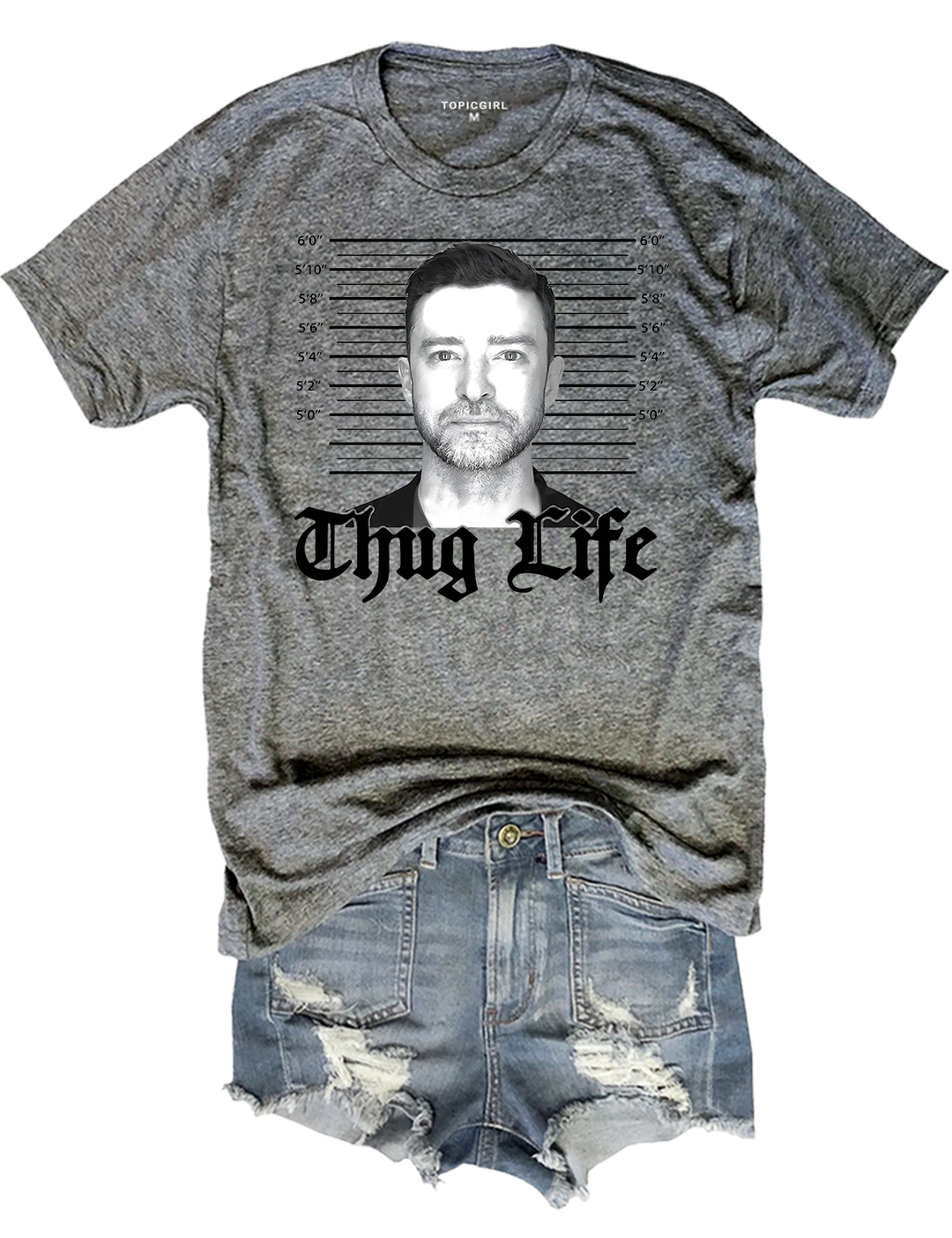 Thug Life Justin Timberlake Crop Top