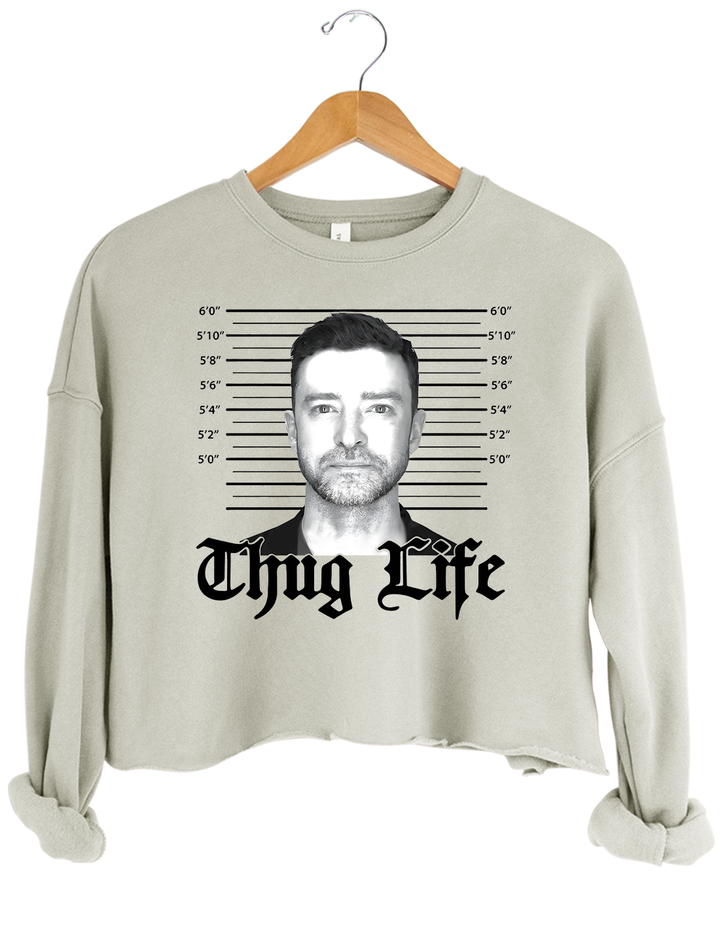 Thug Life Justin Timberlake Crop Top