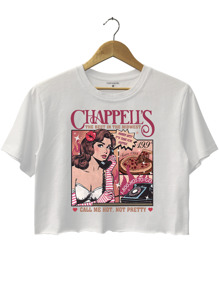 Chappell's The Best In The Midwest Call Me Hot, Not Pretty Crop Top