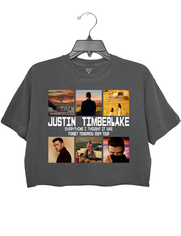 Justin Timberlake The Forget Tomorrow World Tour Crop Top