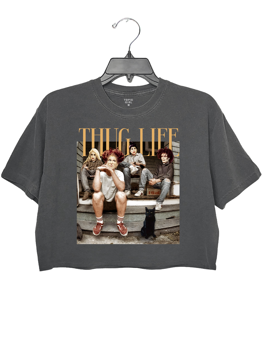 Hocus Pocus Thug Life Bad Witches Crop Top