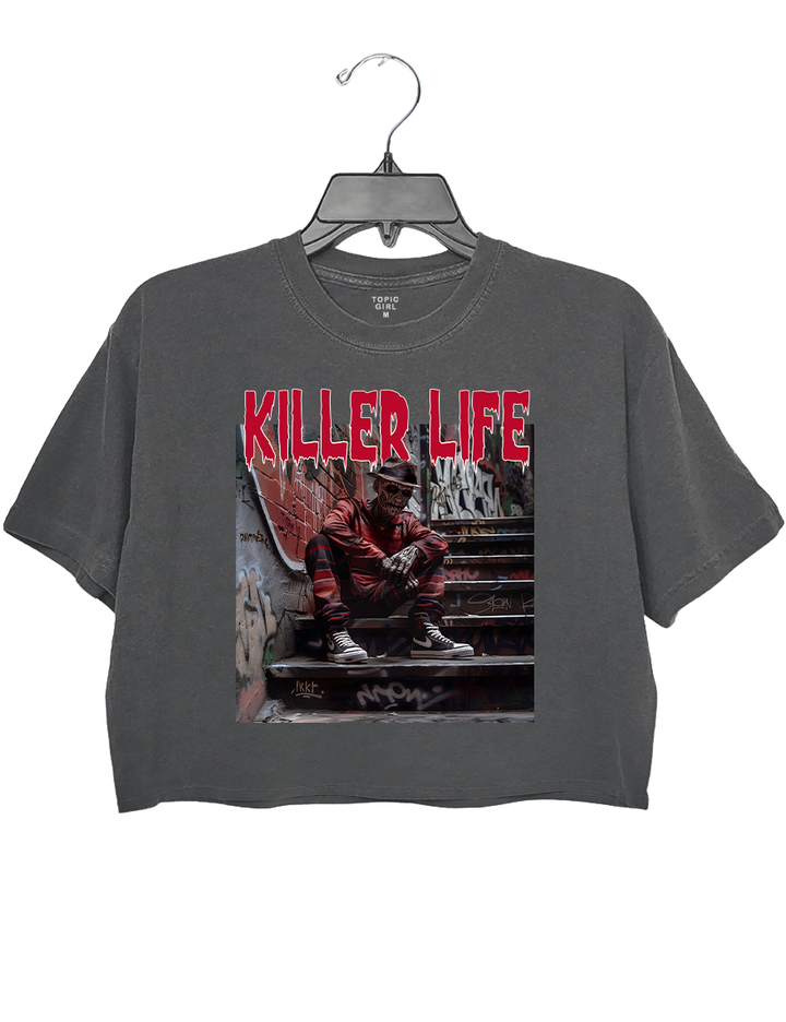 Freddy Krueger Killer Life Halloween Crop Top