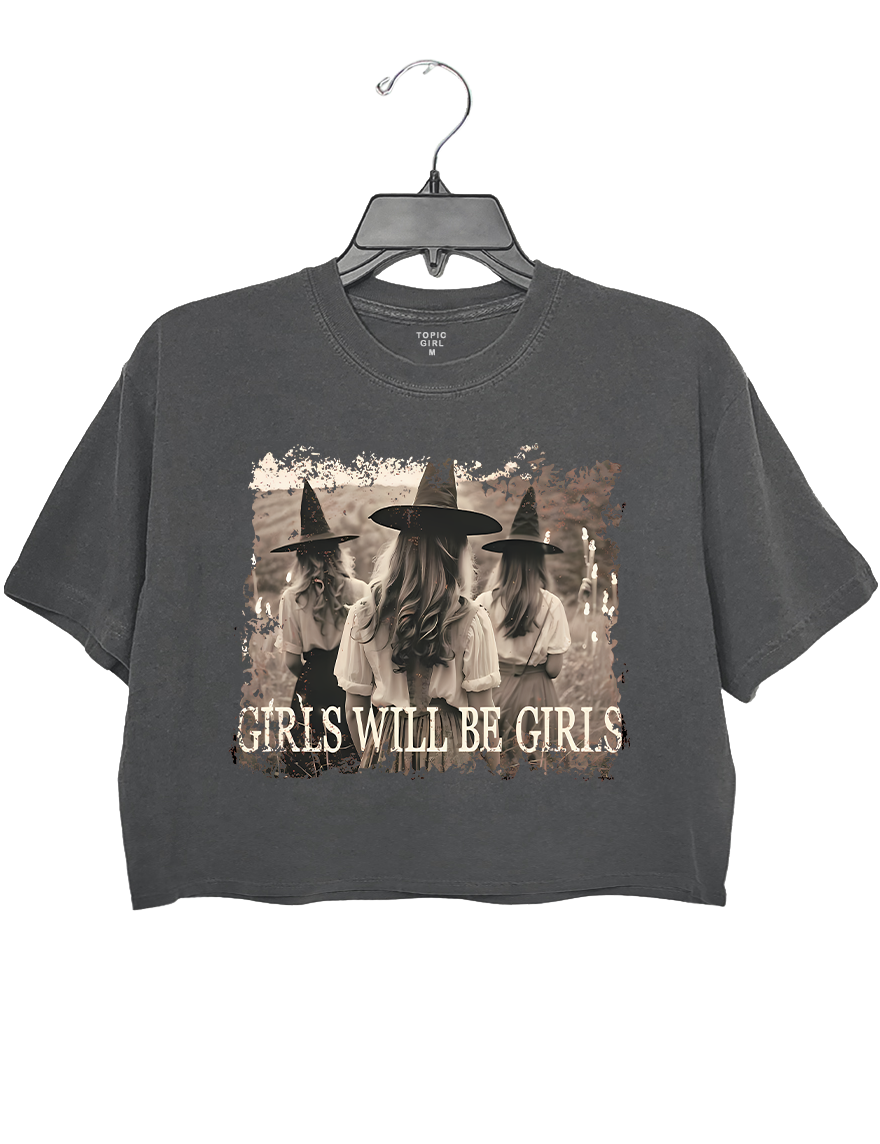 Feminist Halloween Girls Will Be Girls Crop Top