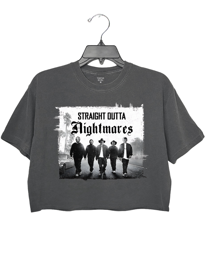 Straight Outta Nightmares Crop Top