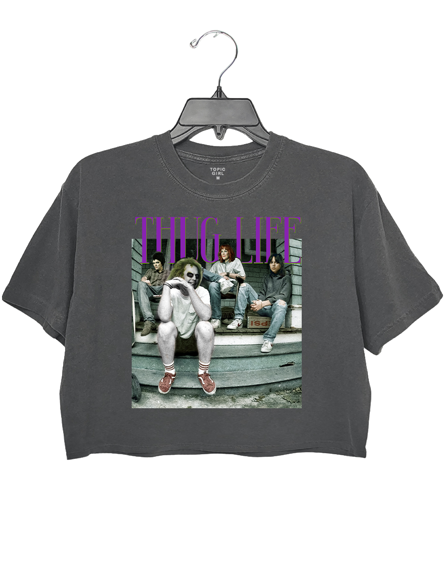 Thug Life Beetlejuice 2024 Crop Top