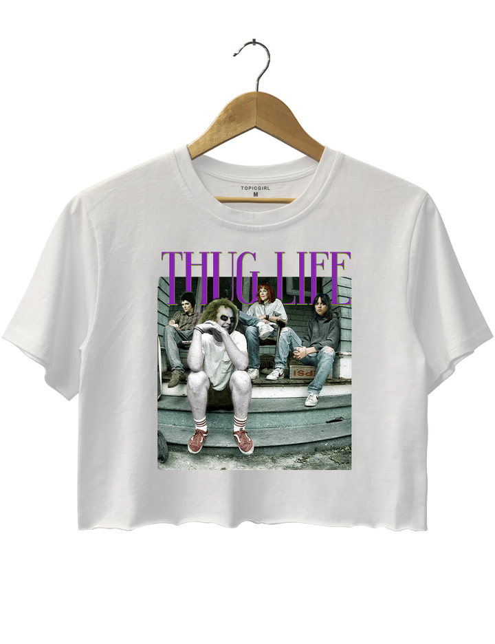 Thug Life Beetlejuice 2024 Crop Top