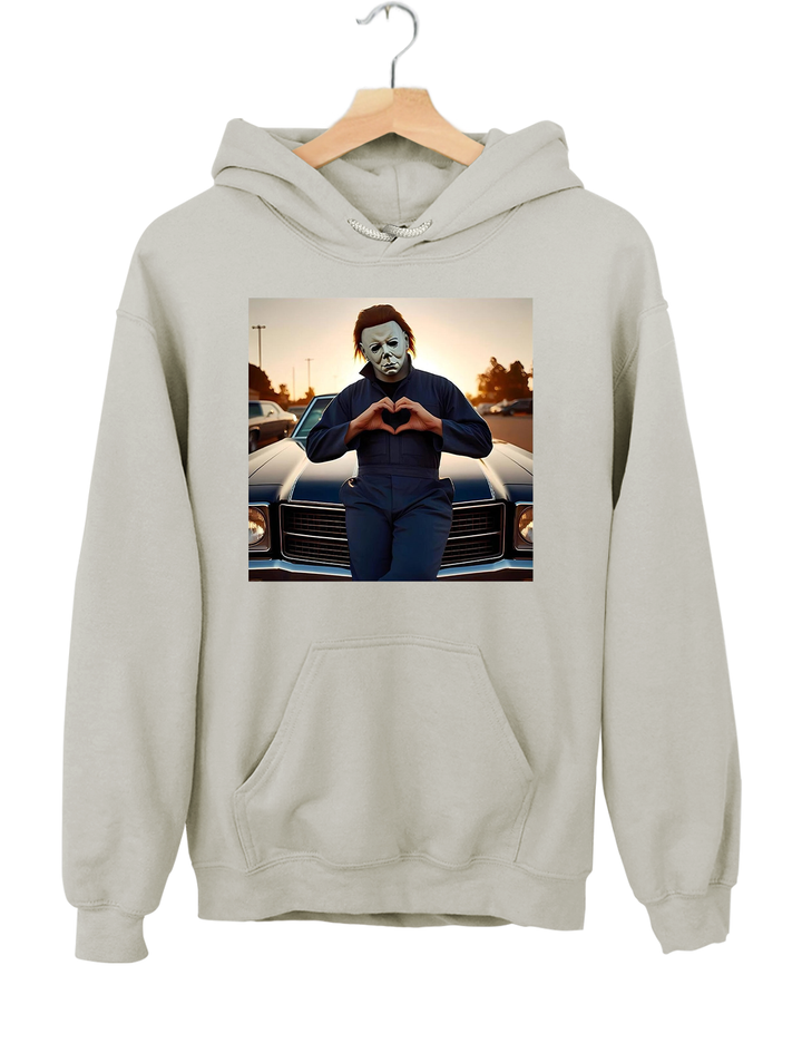 Michael Myers Halloween Heart Hands Crop Top