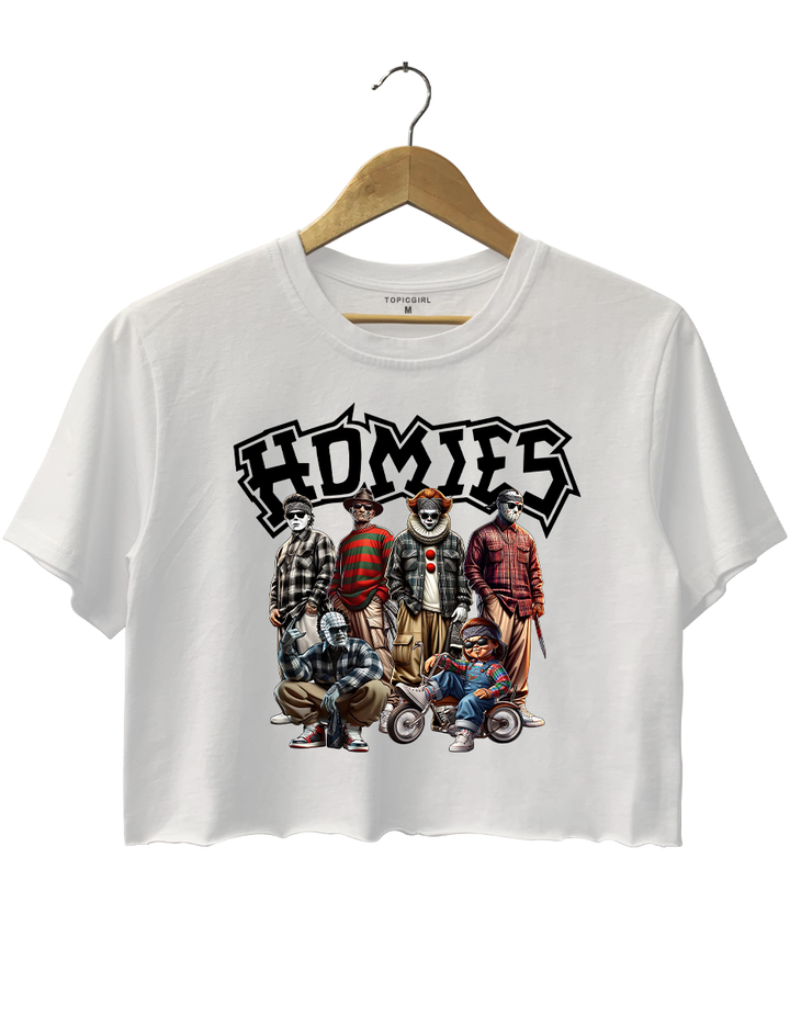 Chicano Homies Thug Life Crop Top