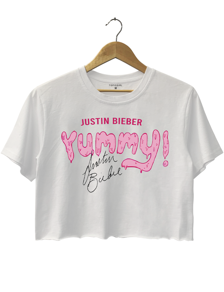 Justin Bieber Yummy Signature Crop Top