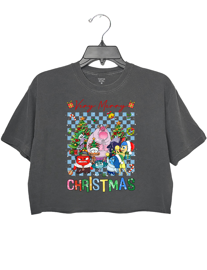 Inside Out Very Merry Christmas Crop Top