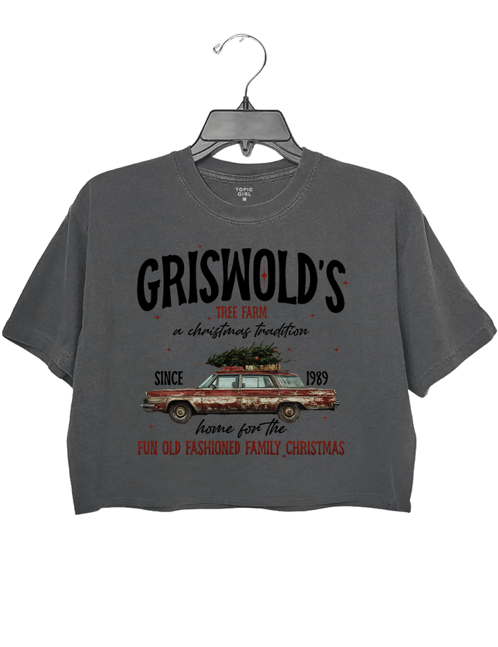 Griswold Tree Farm A Christmas Tradition Crop Top