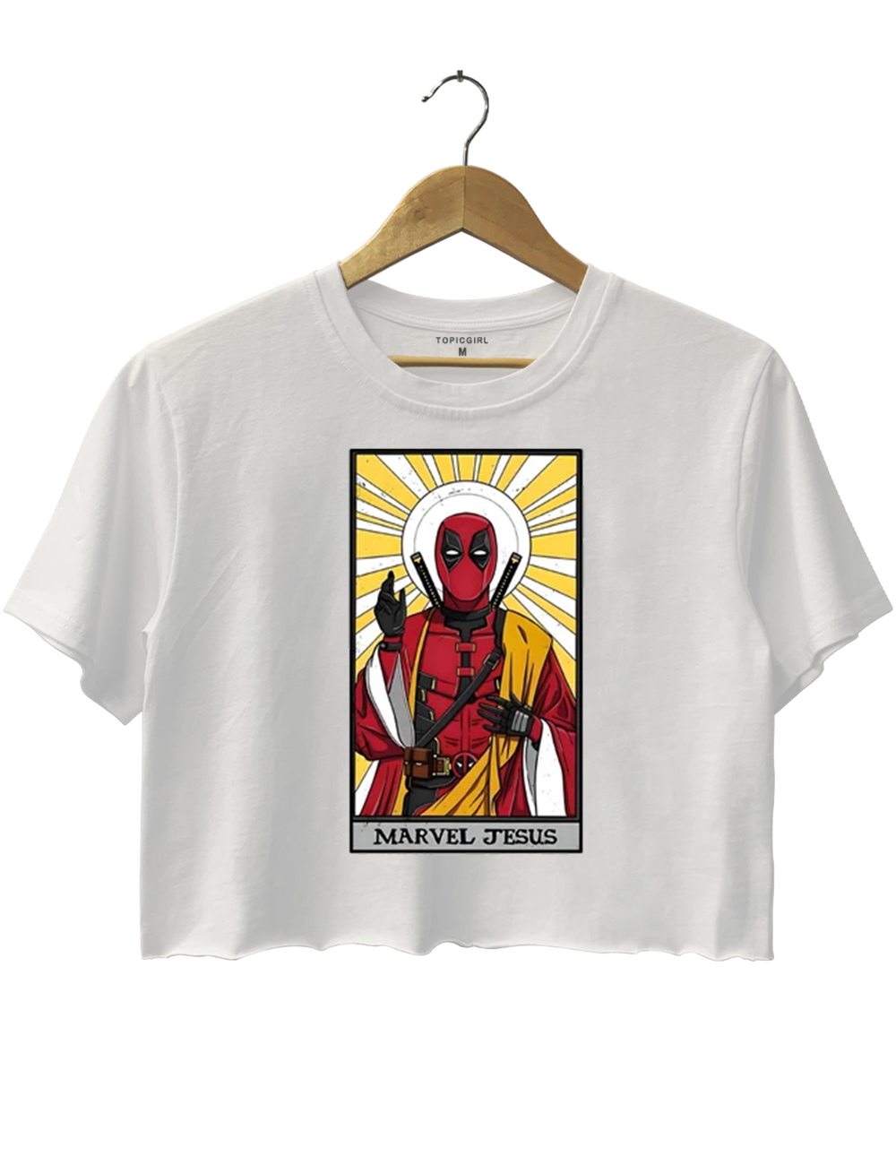 Deadpool Jesus Crop Top