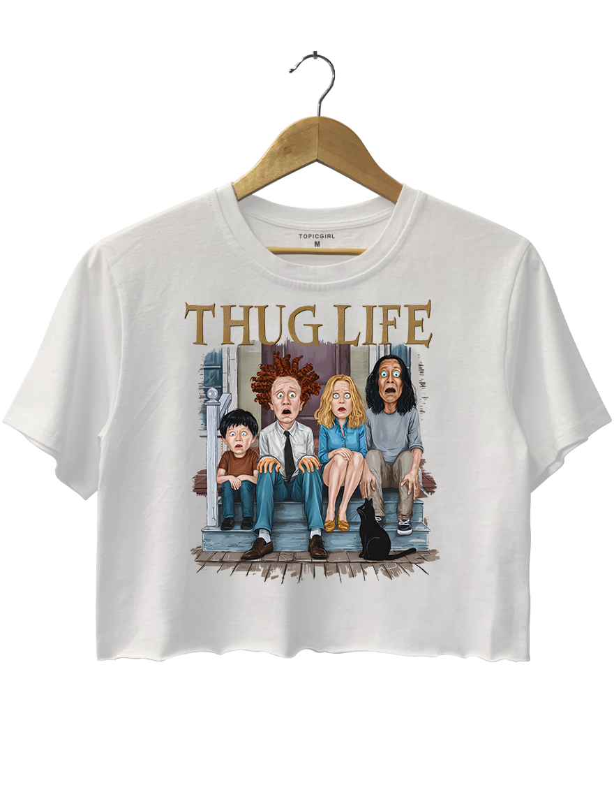 Thug Life Bad Witches Crop Top