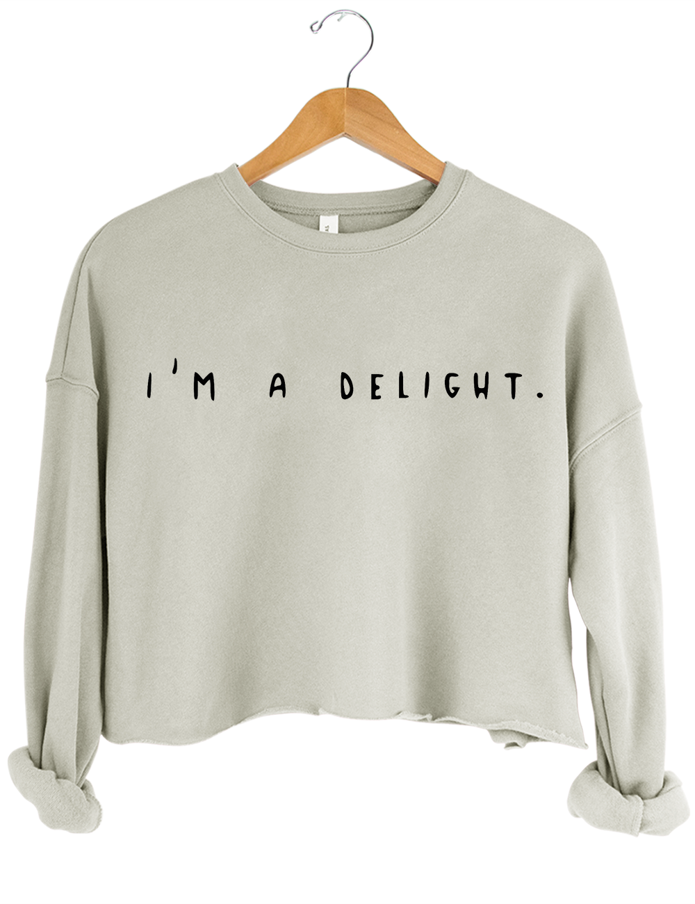 I'm A Delight Crop Sweatshirt